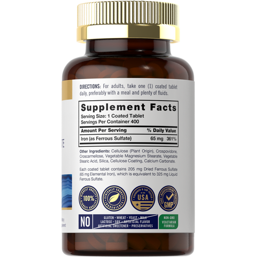 View 2 Sulfato Ferroso de Ferro 65mg | 400 Comprimidos