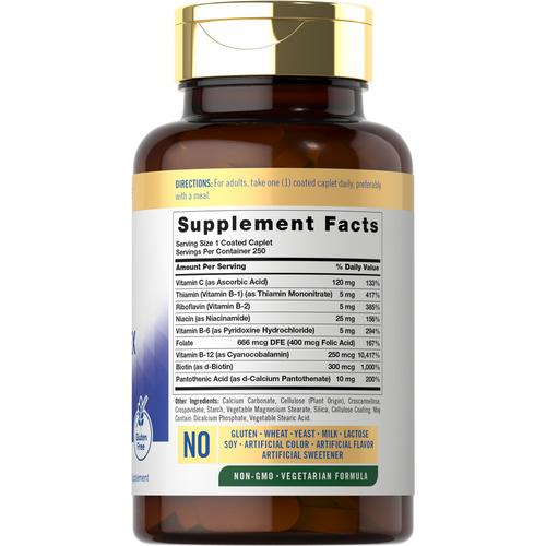 View 2 Vitamin B-Complex plus Vitamin C | 250 Caplets