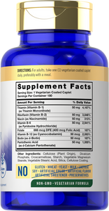 Vitamin B-50 Complex | 180 Caplets