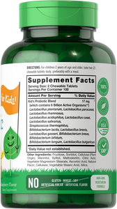 Probiotic for Kids 6 Billion CFUs | 200 Tablets