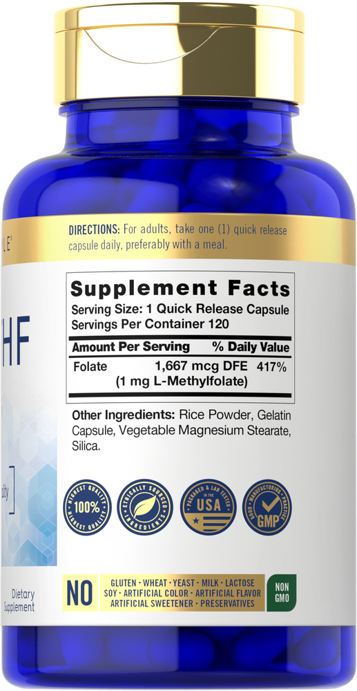 5-MTHF 1mg | 120 Cápsulas