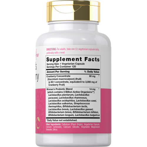 View 2 Cranberry Plus Probiotics | 120 Capsules