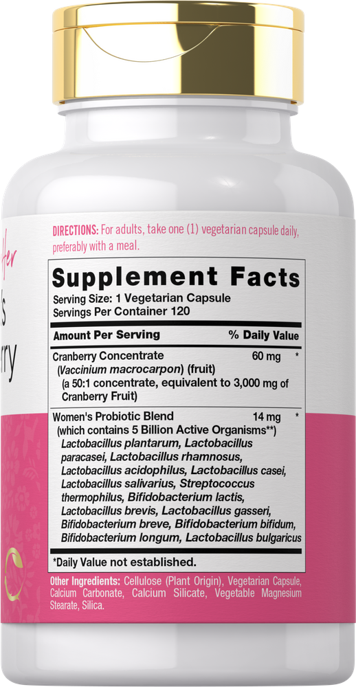 Cranberry Plus Probiotics | 120 Capsules