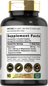 Magnesium Taurate 1500mg | 250 Tablets