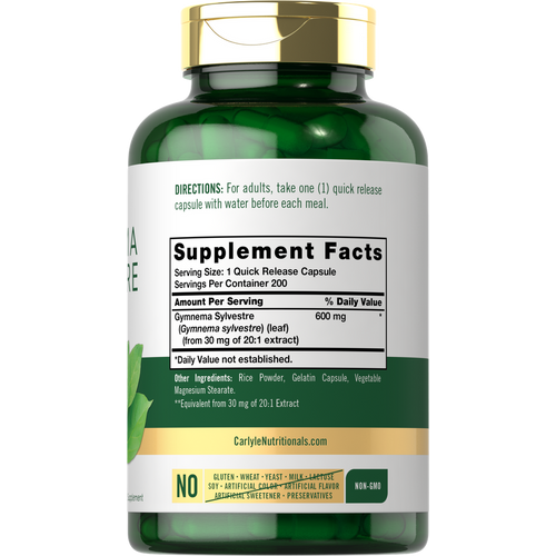 View 2 Gymnema Sylvestre Leaf Extract | 200 Capsules