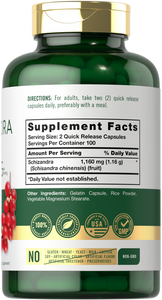 Schizandra Extract 1160mg | 200 Capsules