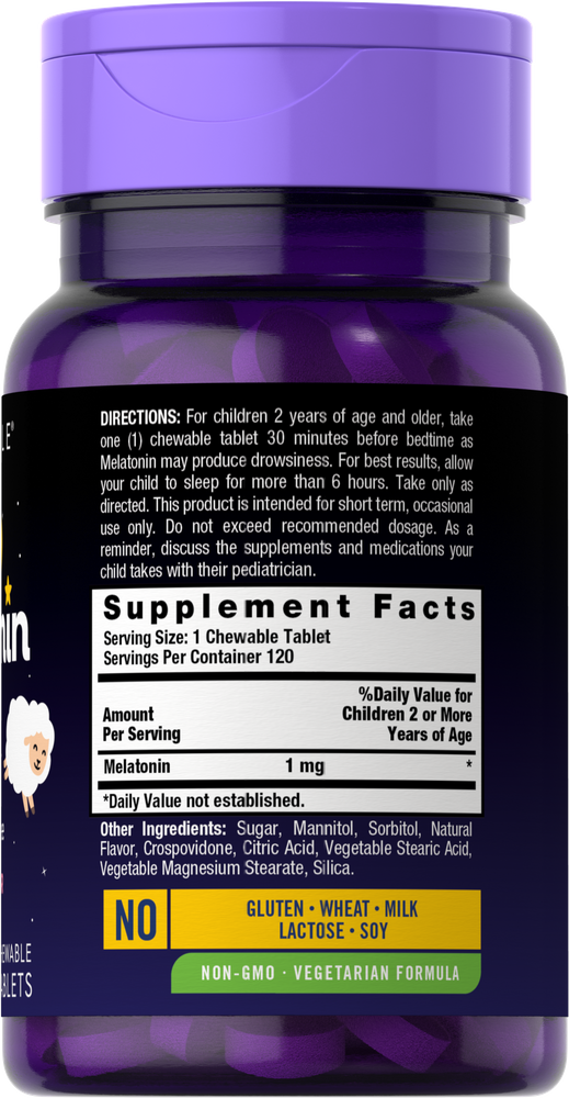 Melatonina 1mg per Bambini | 120 Compresse