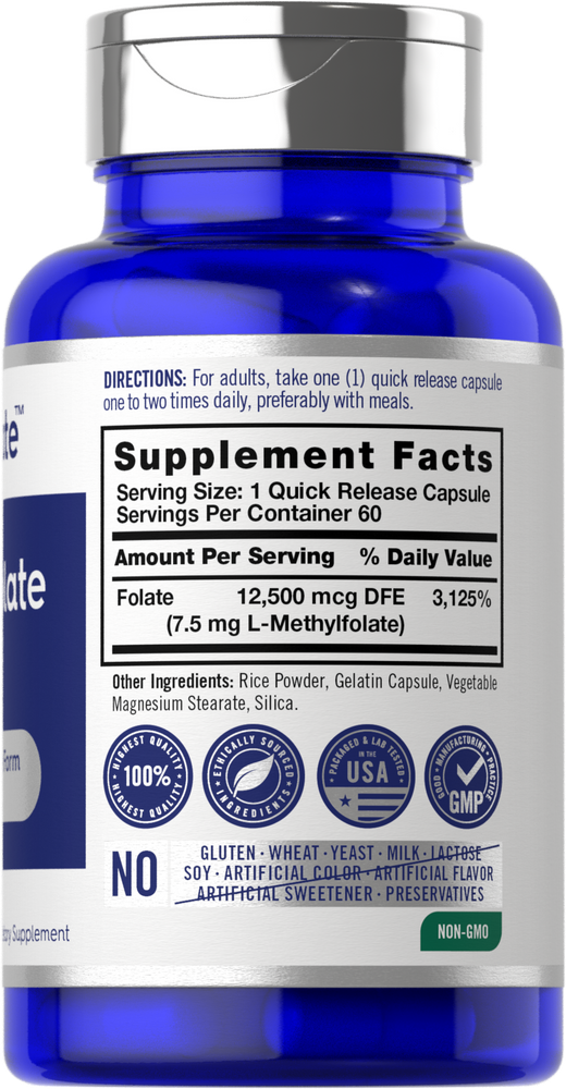 L-Methylfolate 7.5mg | 60 Capsules