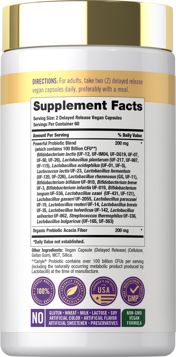 Probiotico 100 Miliardi di CFU | 120 Capsule