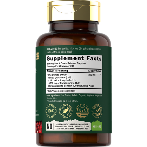 View 2 Extrait de Grenade | 200 Capsules