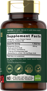 Pomegranate Extract 3750mg | 200 Capsules