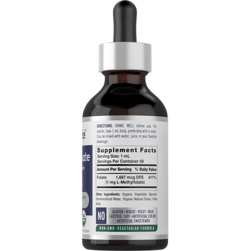 View 2 L-Methylfolate Drops 1mg | 2oz