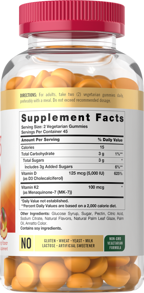 Vitamin D3 + K2 | 90 Gummies