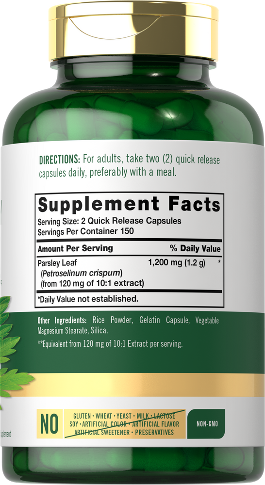 Parsley Leaf 1200mg | 300 Capsules