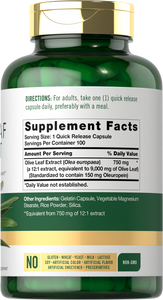 Olive Leaf Extract 9000mg | 100 Capsules