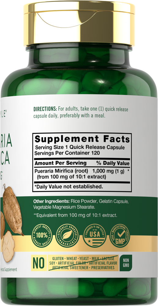 Pueraria Mirifica 1000mg | 120 Capsules