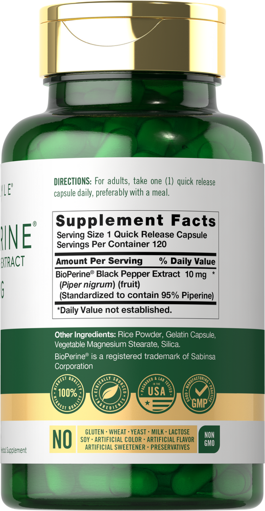 Bioperin 10mg | 120 Kapseln
