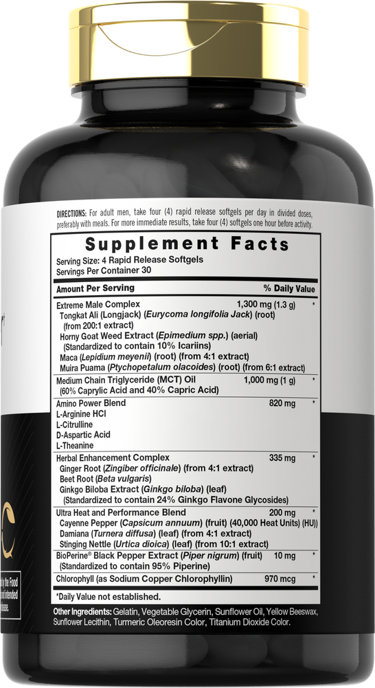 Libido Booster for Men | 120 Softgels