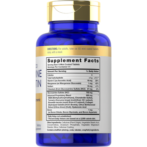 View 2 Glucosamine Chondroitin MSM Turmeric | 250 Mini Tablets