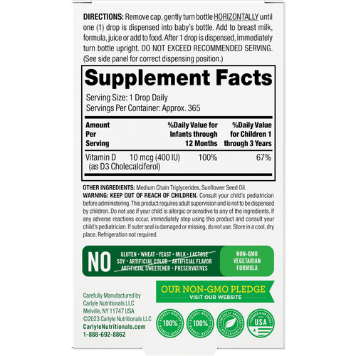 View 2 Vitamin D-3 für Babys 400IE | 0,31oz Flüssigkeit