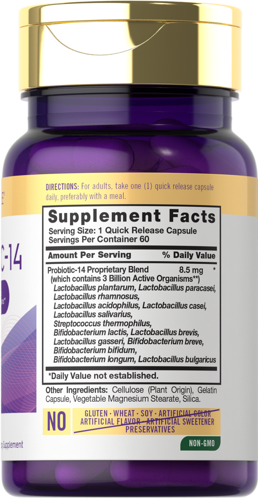 Probiotic 3 Billion CFU | 60 Capsules