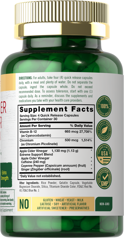 Apple Cider Vinegar | 120 Capsule