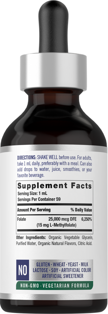 L Methylfolate Drops 15mg | 2 Fl Oz