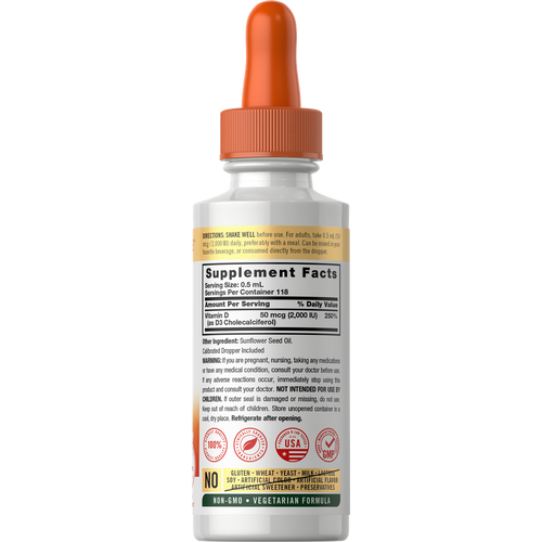 View 2 Vitamin D-3 2000IU | 2oz Liquid