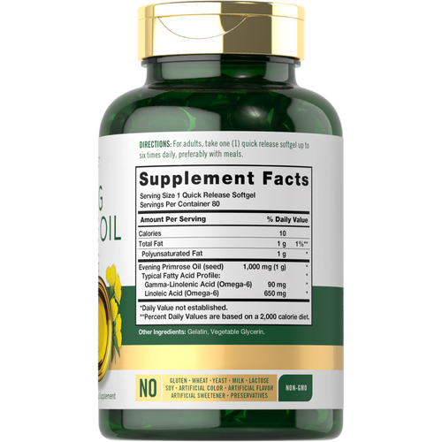 View 2 Evening Primrose Oil 1000mg | 80 Softgels