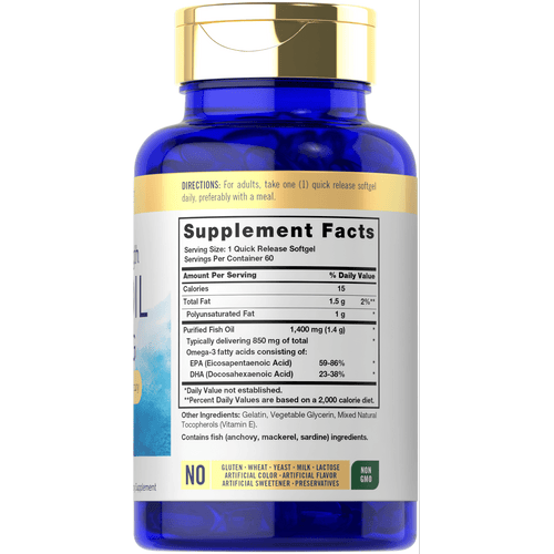 View 2 Aceite de Pescado 1360mg | 60 Cápsulas Blandas