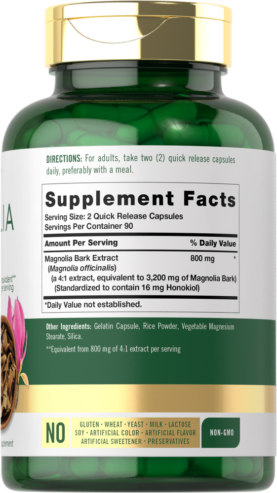 Magnolia Bark 3200mg | 180 Capsules