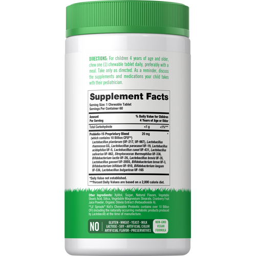 View 2 Probiotic for Kids | 60 Chewable Tablets
