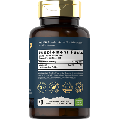 View 2 Magnesium 500mg per serving | 140 Caplets