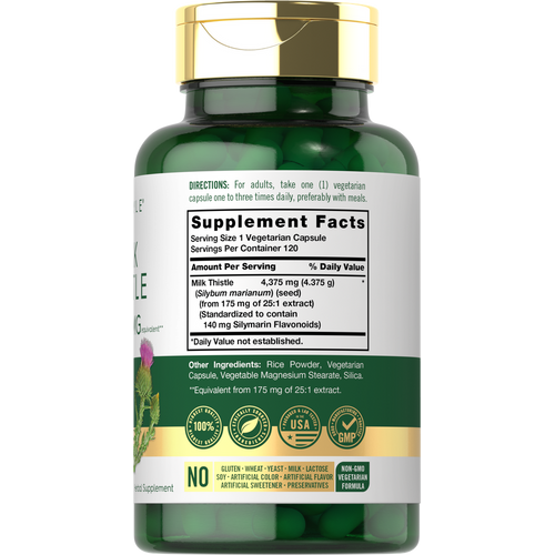 View 2 Milk Thistle | 120 Capsules