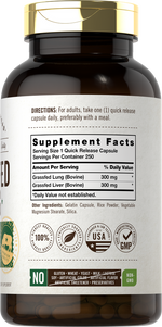 Load image into Gallery viewer, Grass Fed Lung 300mg | 250 Capsules
