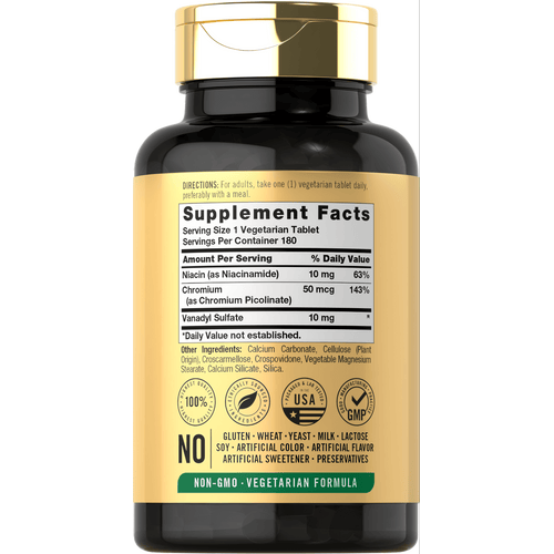 View 2 Sulfato de Vanadil 10mg | 180 Tabletas