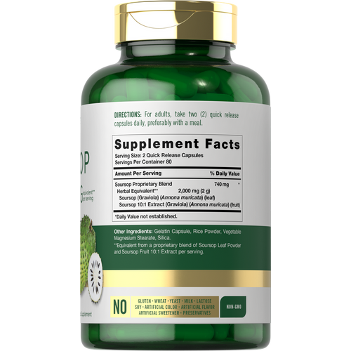 View 2 Soursop | 160 Capsules