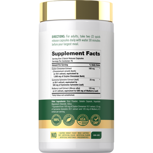 View 2 Carlyle Cinnamon Complex: 2000mg, 150 quick release capsules.