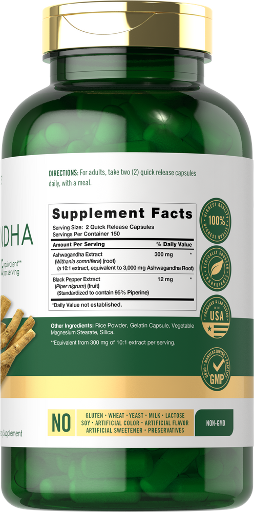 Ashwagandha 3000mg | 300 Capsules