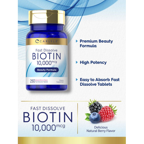 View 3 Biotin 10000mcg | 250 Tablets