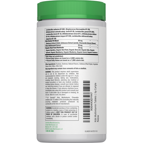 View 3 Multivitamínico Infantil com Probióticos | 50 Comprimidos Mastigáveis