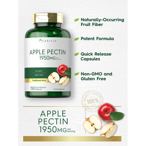 View 3 Pectina de Manzana 1950mg por porción | 150 Cápsulas