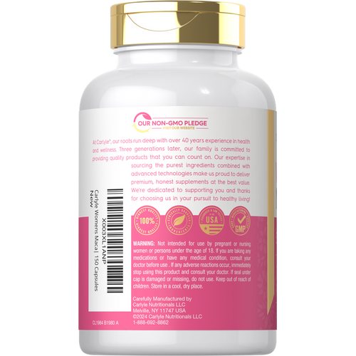 View 3 Maca Root for Women | 150 Capsules