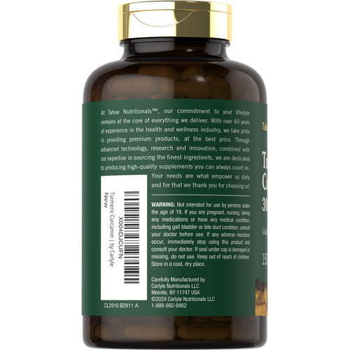 View 3 Turmeric Curcumin | 150 Capsules