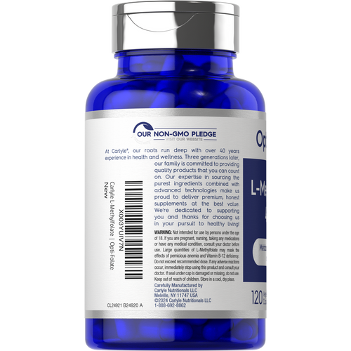 View 3 L-Methylfolate 400mcg | 120 Capsules