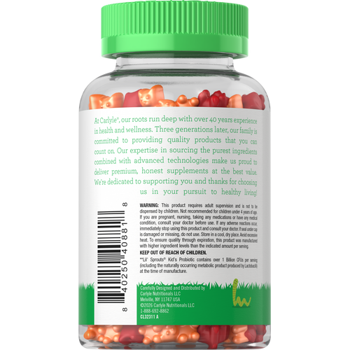 View 3 Kid's Probiotic Gummies | Cherry, Orange and Grape Flavor