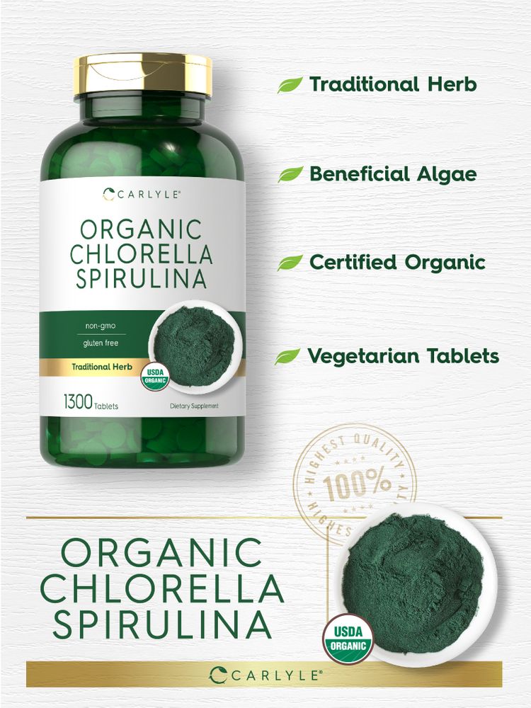 Chlorella Spirulina | 1300 Tablets