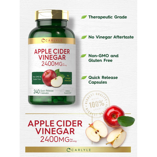 View 3 Vinagre de Maçã 2400mg por porção | 240 Cápsulas