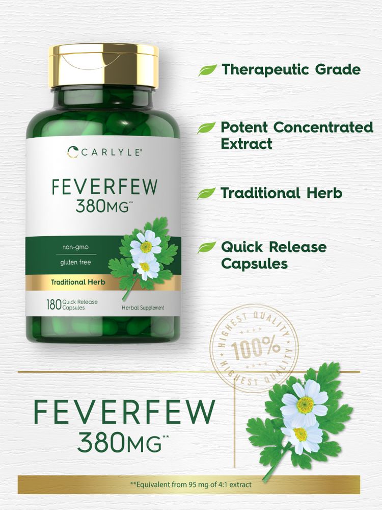 Feverfew 380mg | 180 Capsules