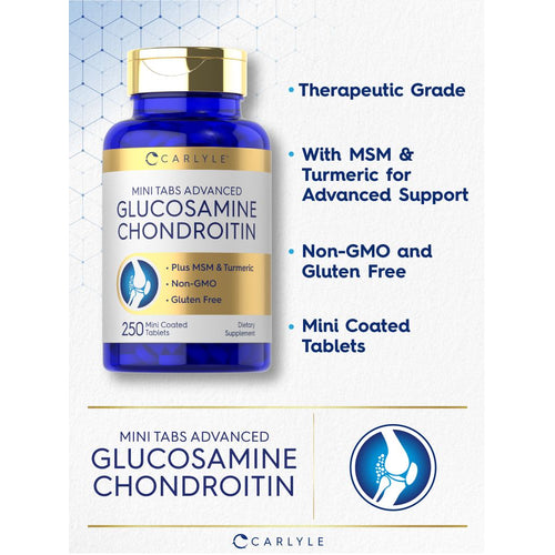 View 3 Glucosamine Chondroitin MSM Turmeric | 250 Mini Tablets